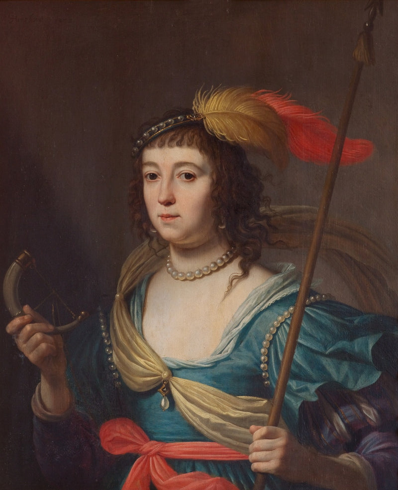 Amalia von Solms in the role of Diana - Gerrit van Honthorst