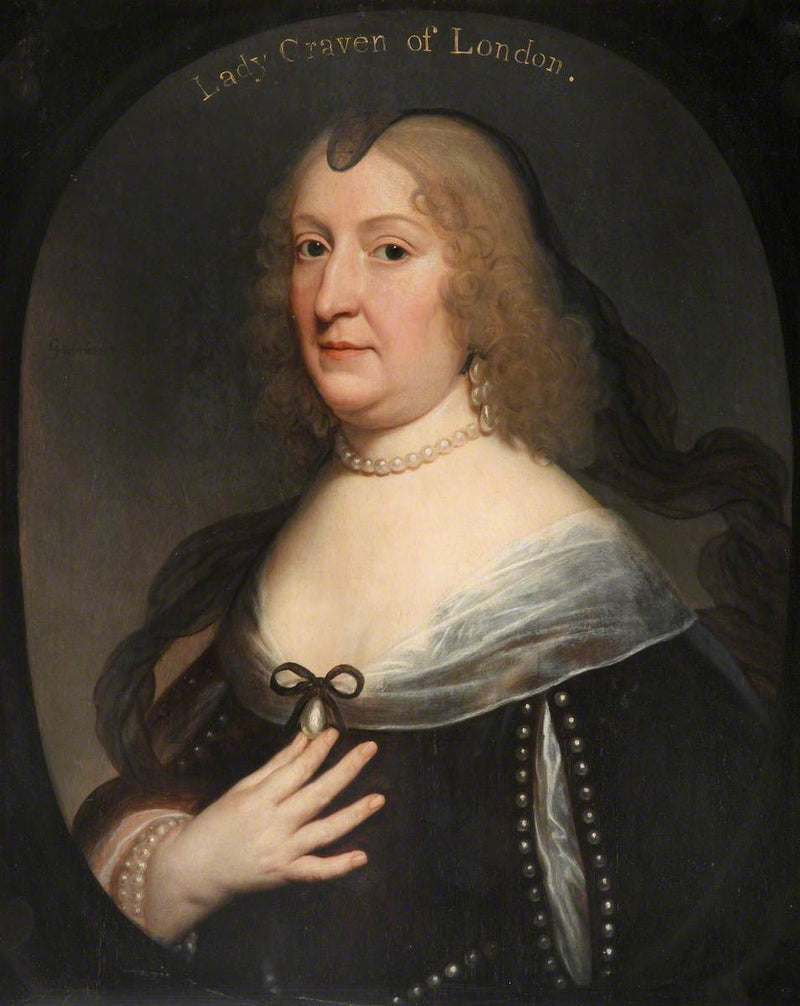 Portrait of Amalie Elisabeth von Hanau-Münzenberg (1602-1651) - Gerrit van Honthorst