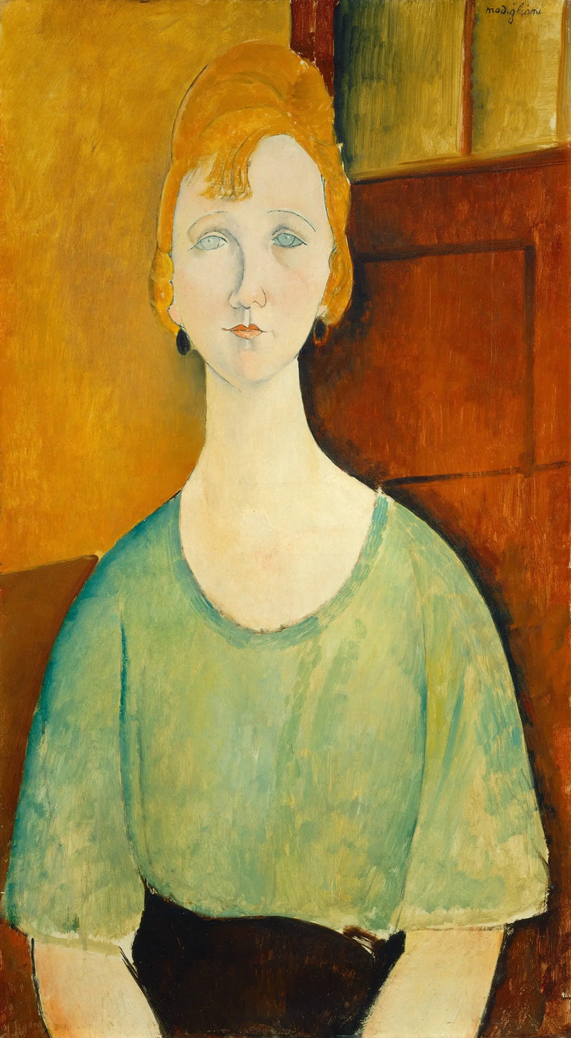 Girl in Green Blouse - Amedeo Modigliani