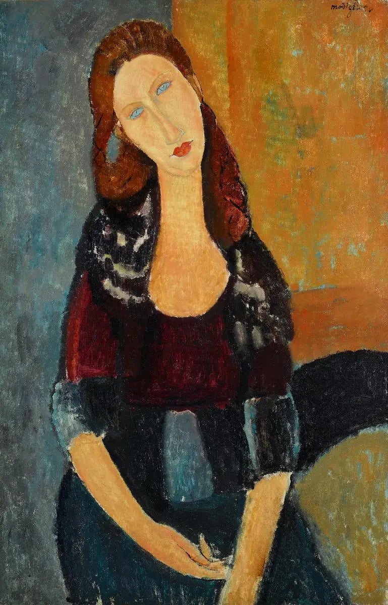 Seated Jeanne Hébuterne - Amedeo Modigliani