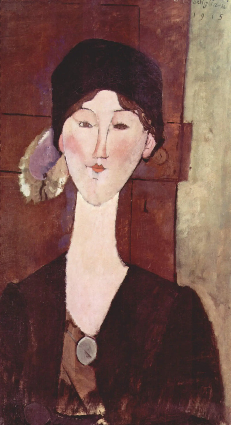 Beatrice Hastings in front of a door - Amedeo Modigliani