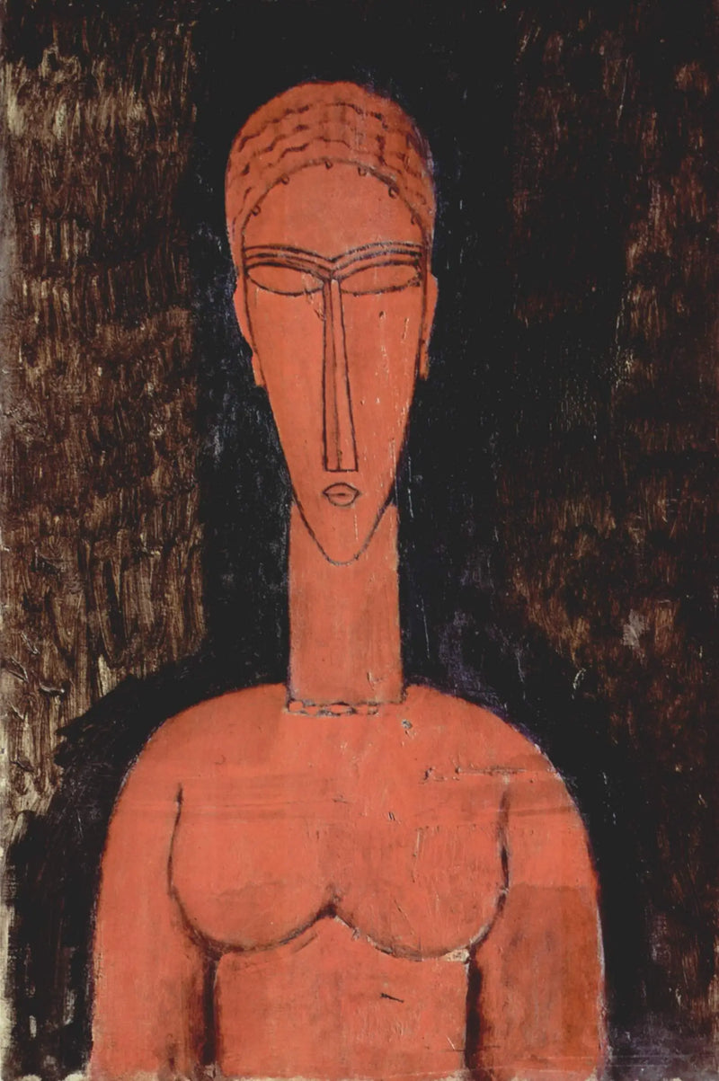 The large red bust - Amedeo Modigliani