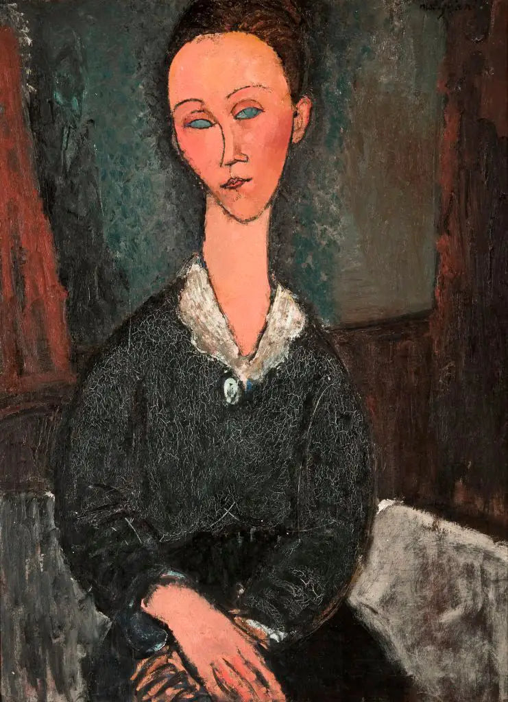 Woman with White Collar - Amedeo Modigliani