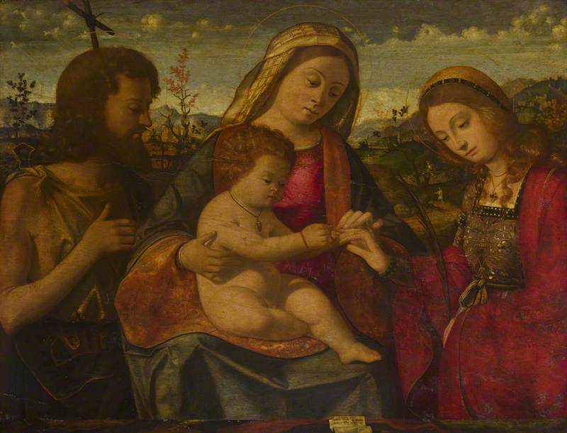 La Vierge à l'Enfant avec des saints - Andrea Previtali