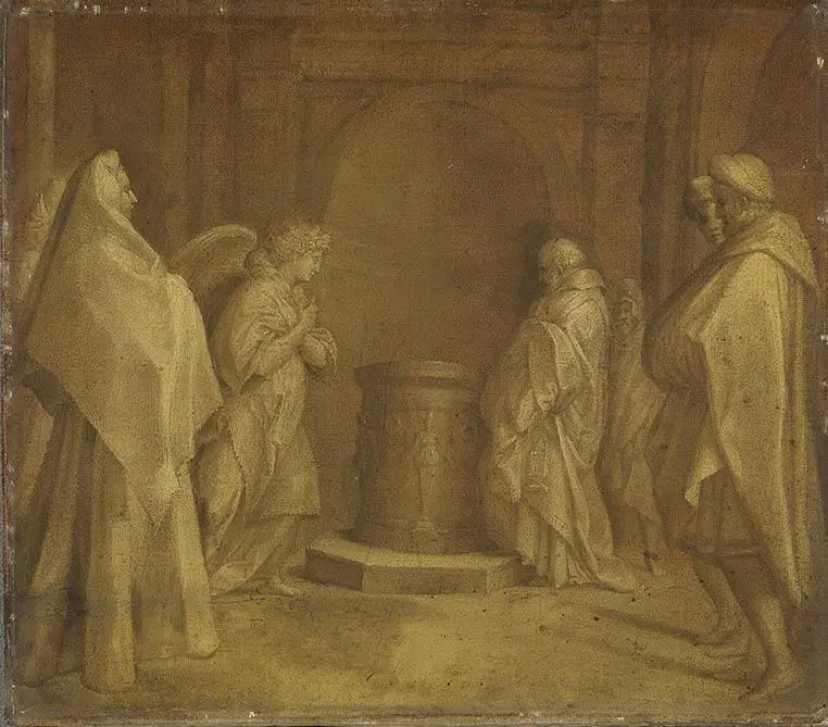 Annonciation de la naissance de Jean-Baptiste - Andrea del Sarto - Alpha Reproduction