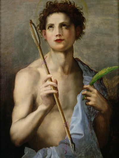 Saint-Sébastien locataire deux flèches et la palme du martyre - Andrea del Sarto - Alpha Reproduction