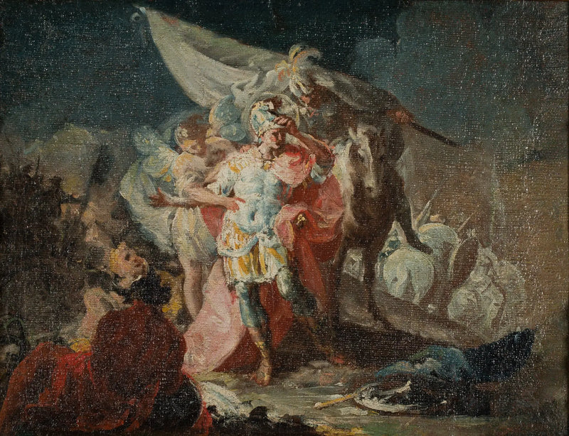 Hannibal the Conqueror Observing Italy for the First Time from the Alps (Sketch) - Francisco de Goya