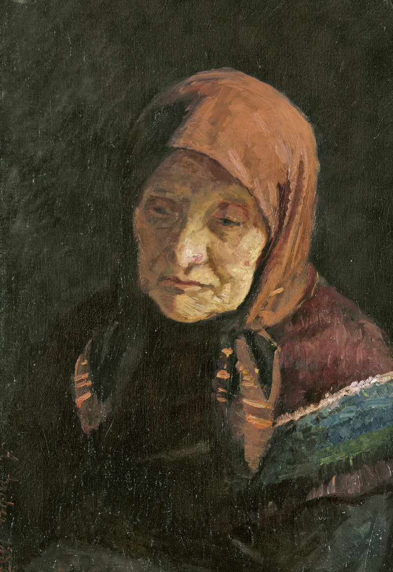 An old fisherman's wife - Anna Ancher