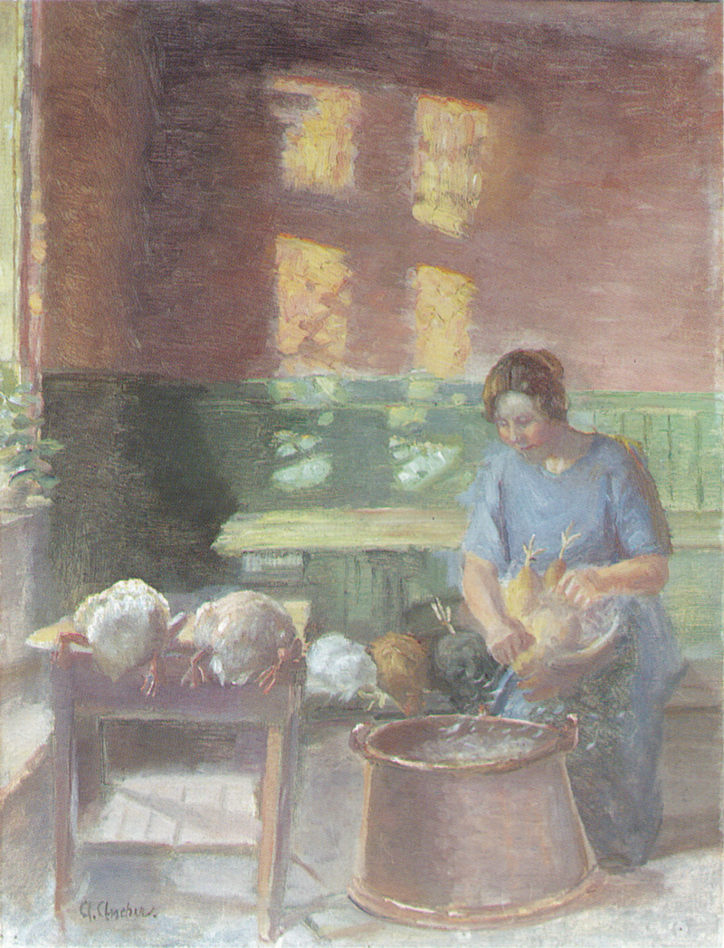 The hens are plucked - Anna Ancher