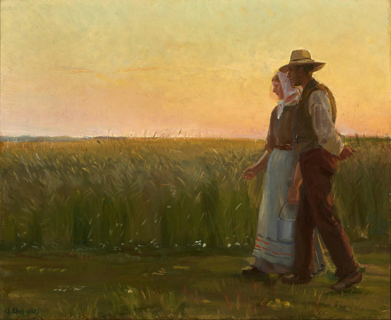 A boy and a girl. - Anna Ancher
