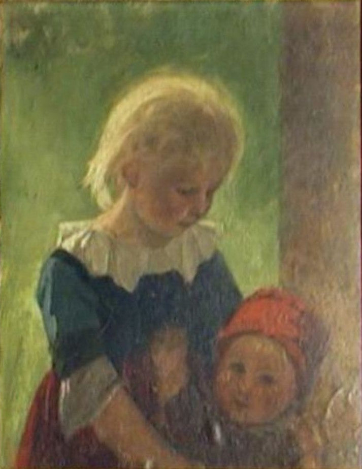 Two children. - Anna Ancher