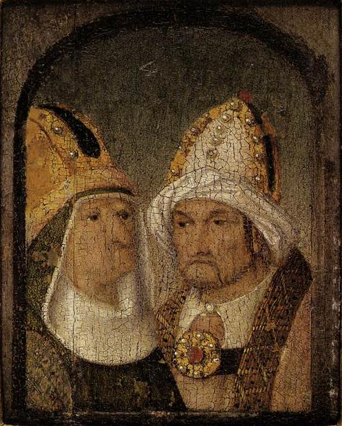 Two Mitred Figures - Hieronymus Bosch