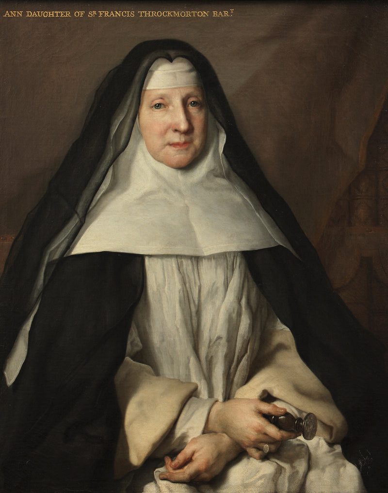 Anne Frances Throckmorton (1664-1734), prieure du couvent augustinien anglais Notre-Dame-de-Sion, Paris - Nicolas de Largillière