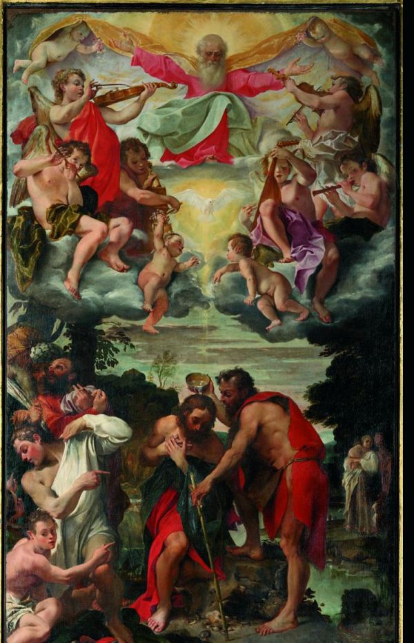 The Baptism of Christ - Annibale Carracci