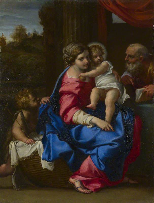 La Sainte Famille avec l'enfant saint Jean Baptiste - Annibale Carracci