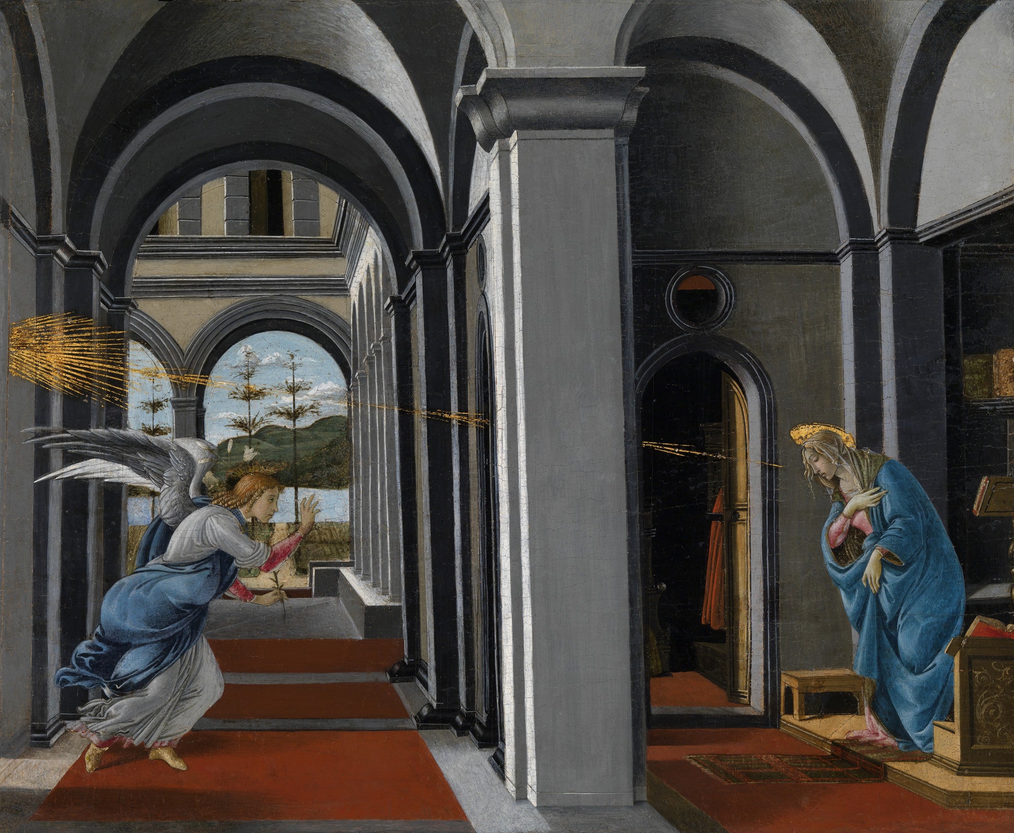 The Annunciation of the Florentine Church of San Barnaba - Sandro Botticelli