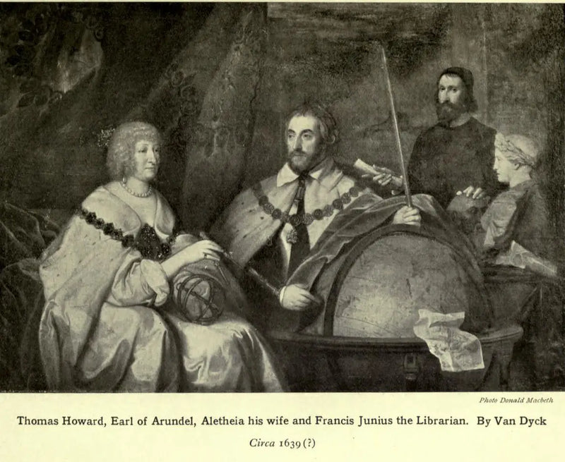 Thomas Howard, 2nd Earl of Arundel (1585-1646) and his wife Lady Alethea Talbot, Countess of Arundel (c.1590-1654) with perhaps Francis Junius (1589-1677) or William Petty - Antoine van Dyck