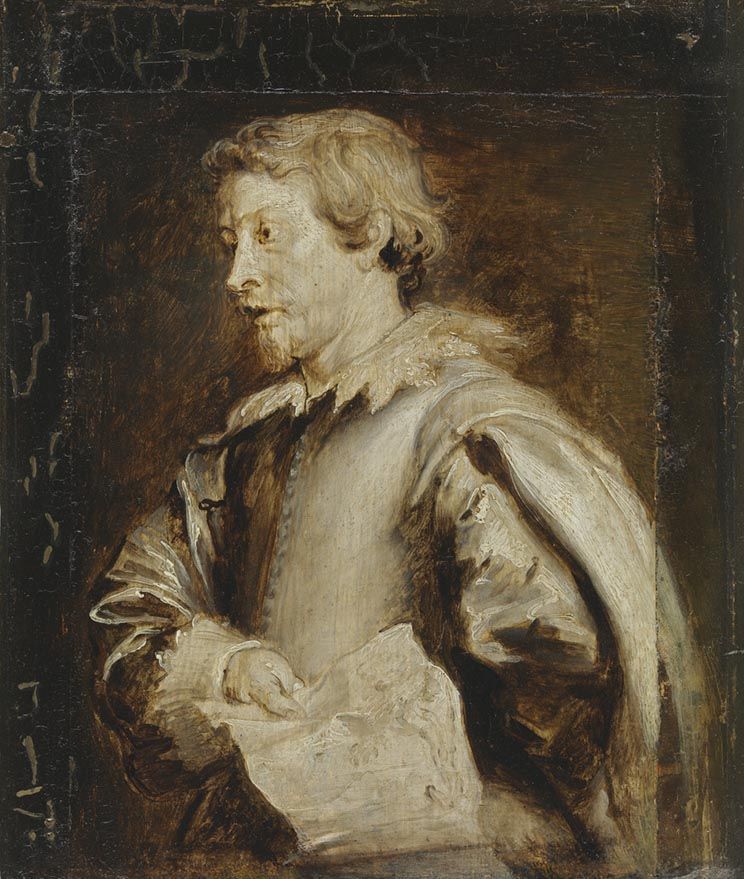 Portrait du peintre paysagiste Lucas van Uden - Antoine van Dyck