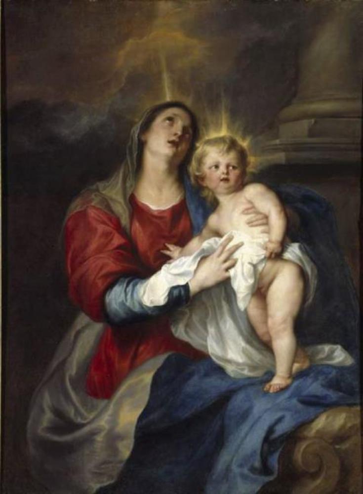 La Vierge à l'Enfant - Antoine van Dyck