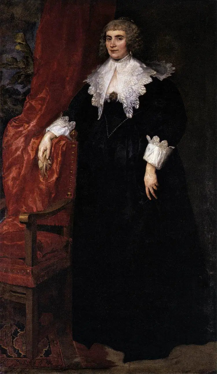 Portrait of Anna van Craesbecke - Antoine van Dyck