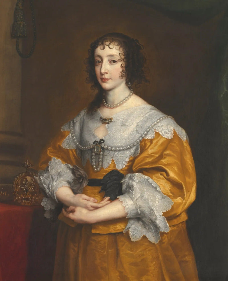 Portrait of Henriette-Marie of France, Queen of England, Scotland, and Ireland - Antoine van Dyck