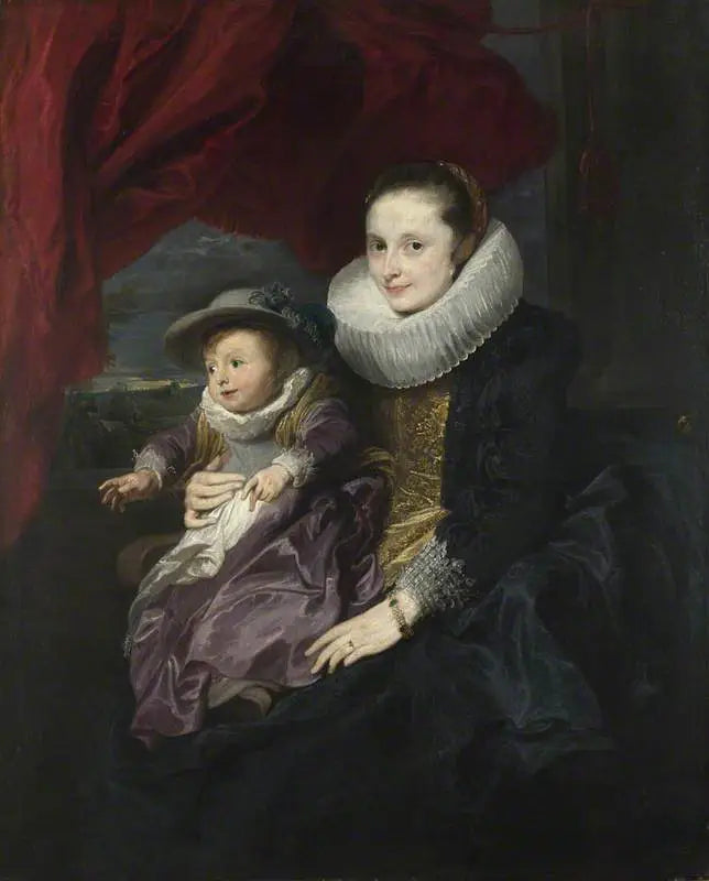 Portrait of a Woman and a Child - Antoine van Dyck
