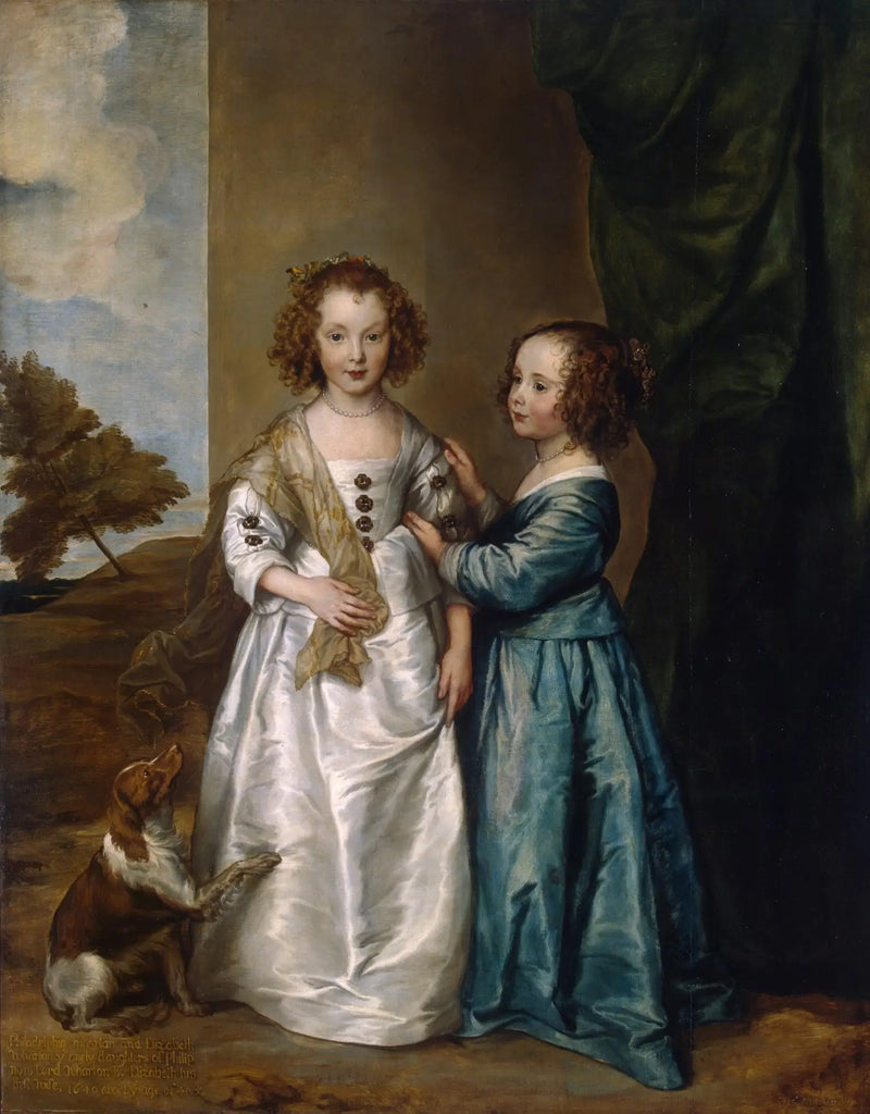 Portrait of Elizabeth and Philadelphia Wharton - Antoine van Dyck