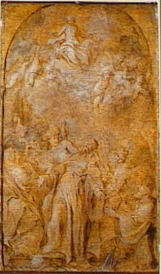 Saint Augustin contemplant la Trinité - Antoine van Dyck