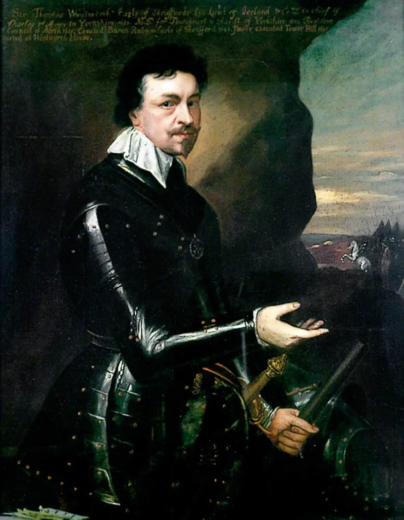 Thomas Wentworth (1593–1641), First Earl of Strafford - Antoine van Dyck