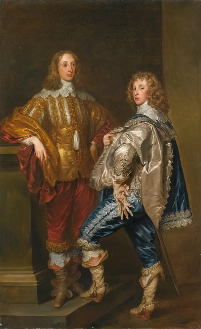 Double portrait of Lord John Stewart (1621-1644) and Lord Bernard Stewart, future Earl of Lichfield (1623-1645) - Antoine van Dyck