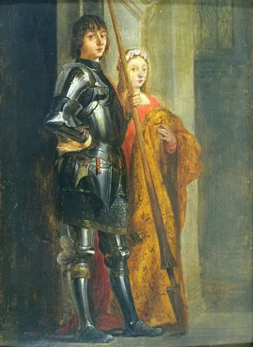Saints Georges et Cécile (after Antonello da Messina) - David Teniers the Younger