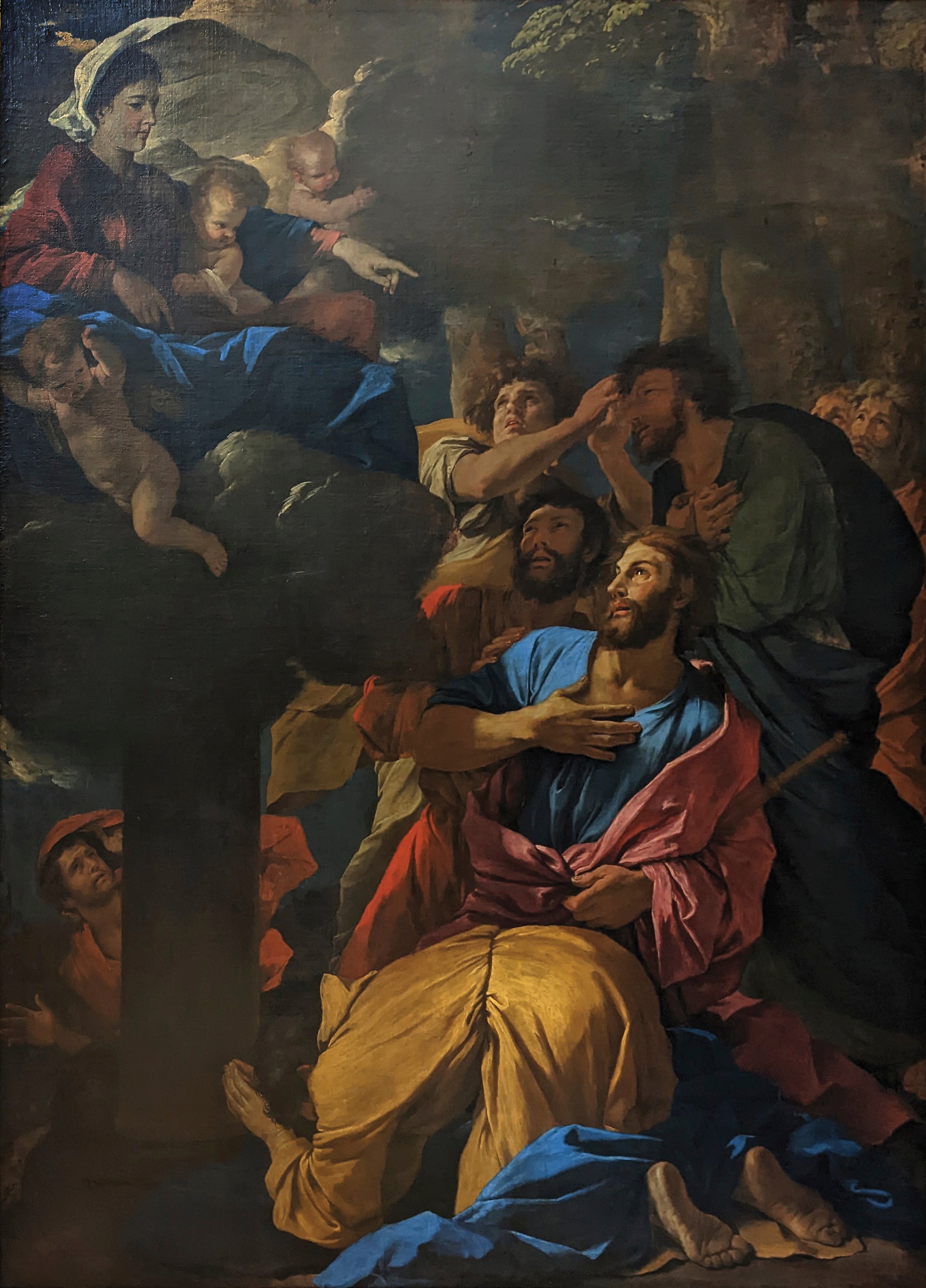 L'Apparition de la Vierge à Saint Jacques le Majeur - Nicolas Poussin