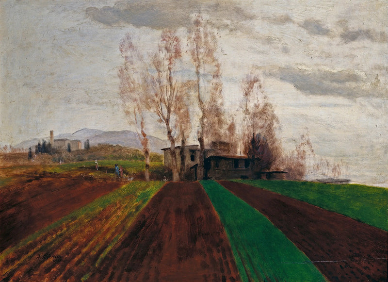 Agricultural lands at the beginning of spring / - Arnold Böcklin
