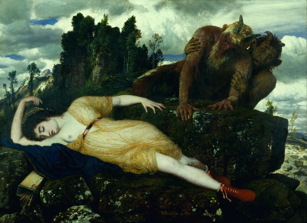 Diane endormie surveillée par deux faunes - Arnold Böcklin - Alpha Reproduction