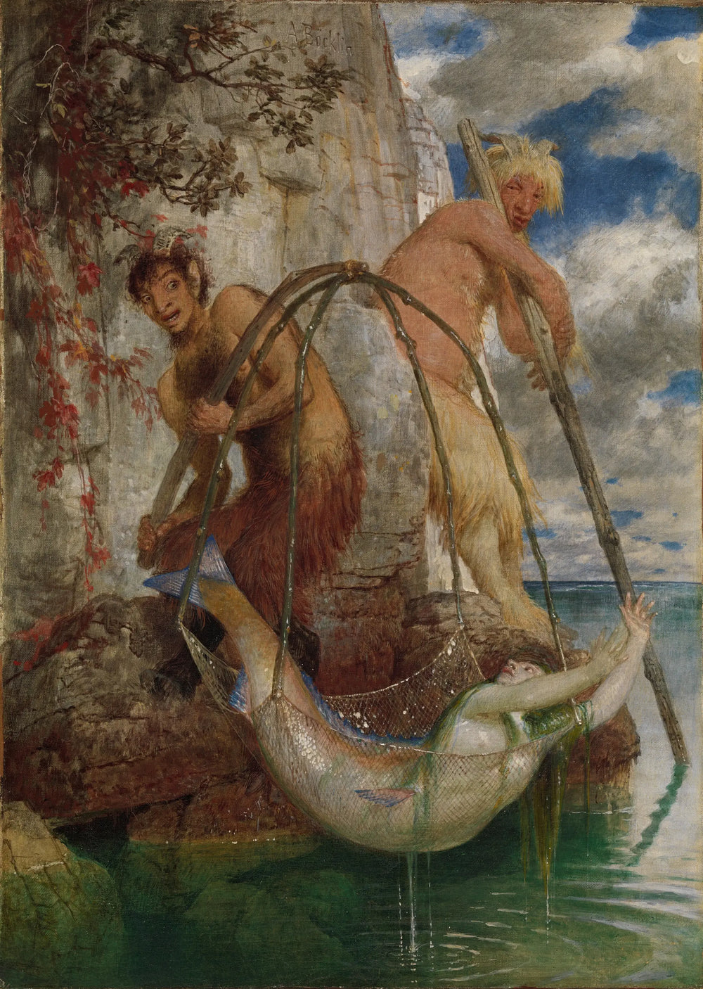 Deux casseroles de pêche - Arnold Böcklin - Alpha Reproduction