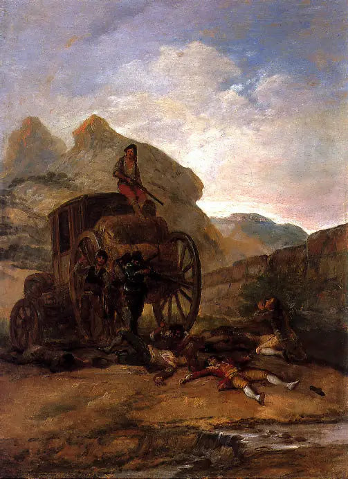 Assault of Thieves - Francisco de Goya