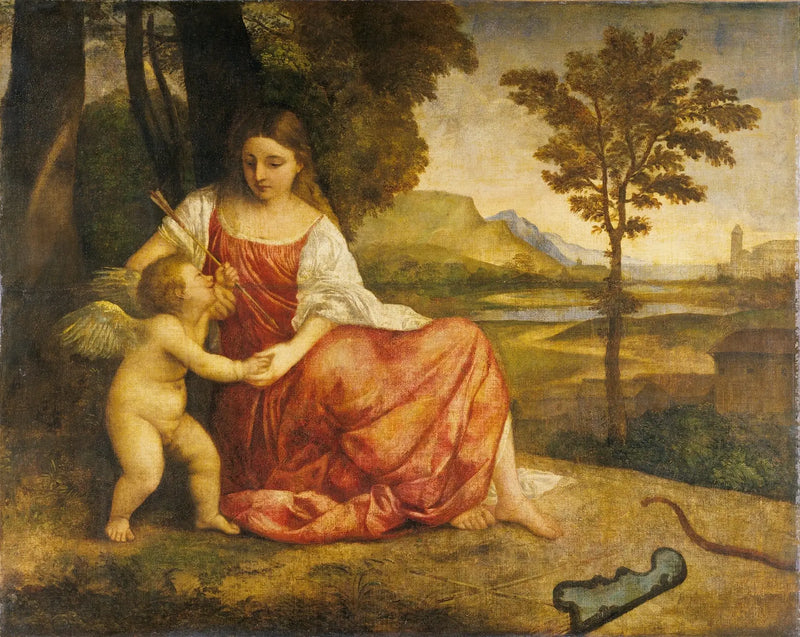 Venus et Cupidon - Titian