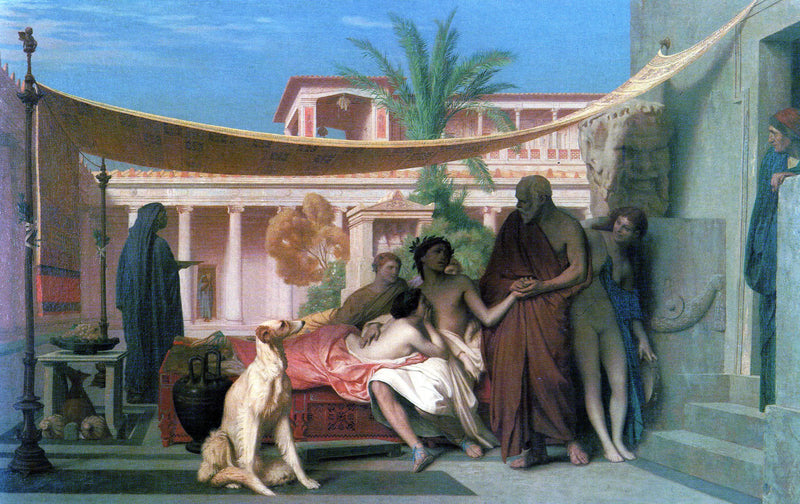 Socrates coming to Alcibiades at Aspasia's to seek - Jean-Léon Gérôme
