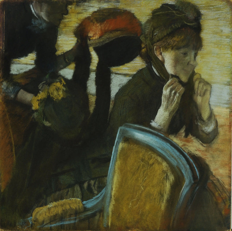 At the Milliner - Edgar Degas