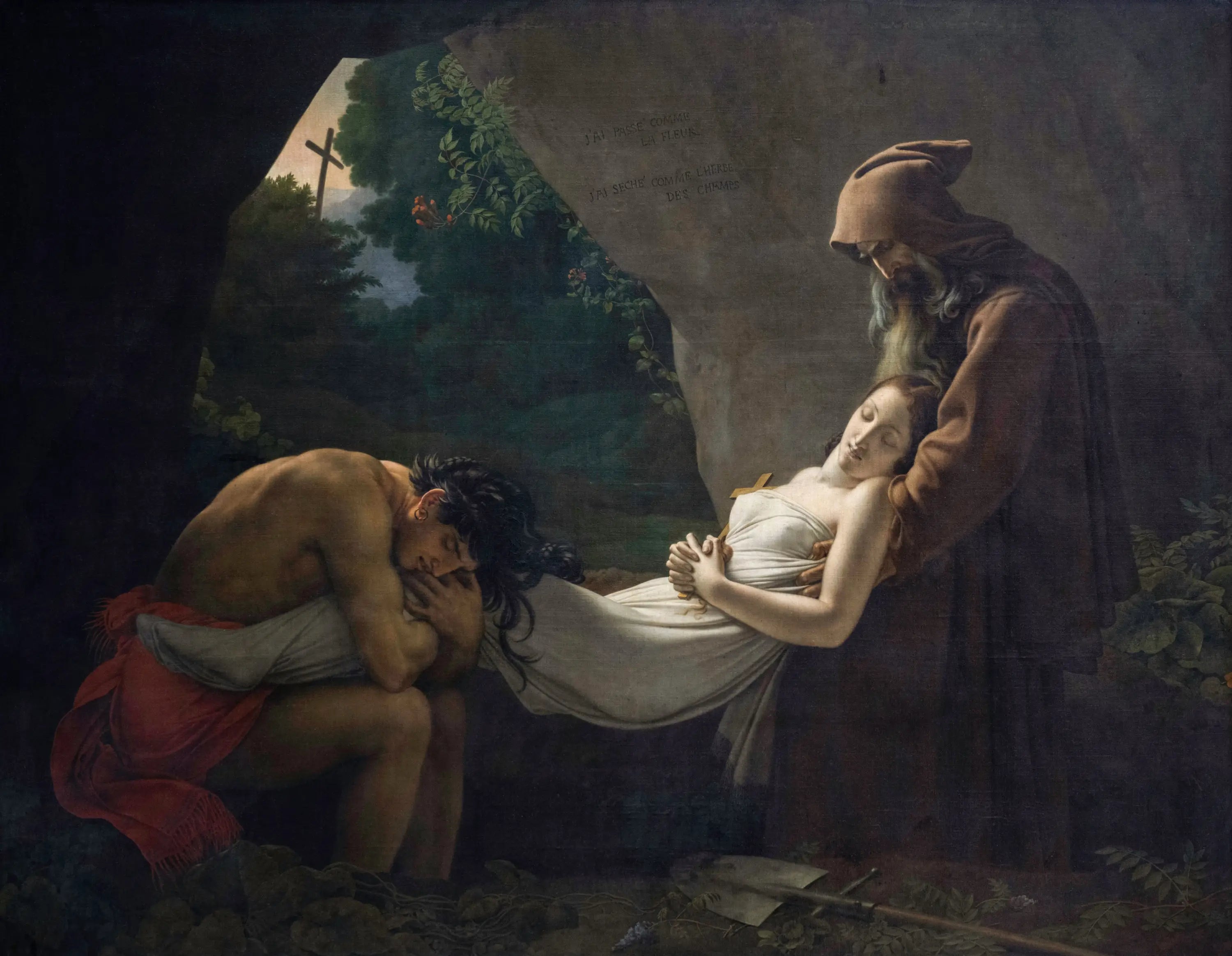 Atala au tombeau - Anne-Louis Girodet - Alpha Reproduction