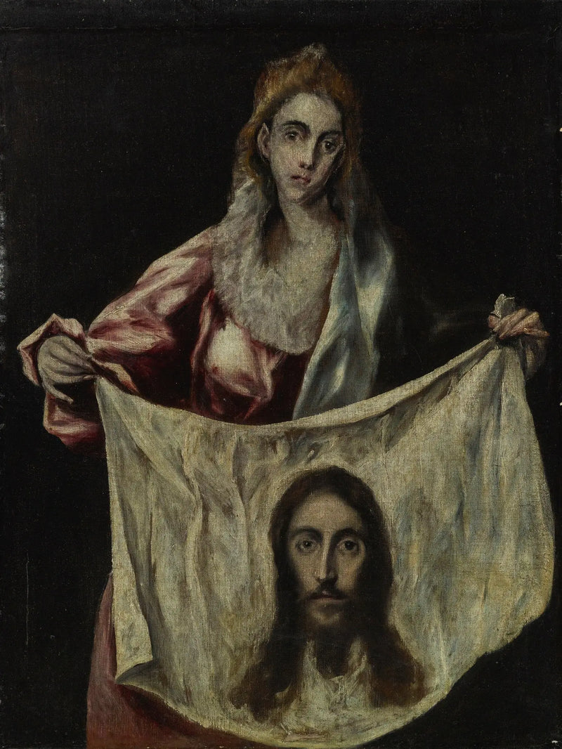 Sainte Véronique tenant a handkerchief - El Greco