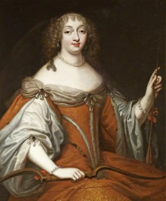 Portrait of a lady (probably Henrietta Anne Stuart, 1644–1670, Duchess of Orléans or Marie Mancini, 1646–1714, Princess Colonna) - Pierre Mignard