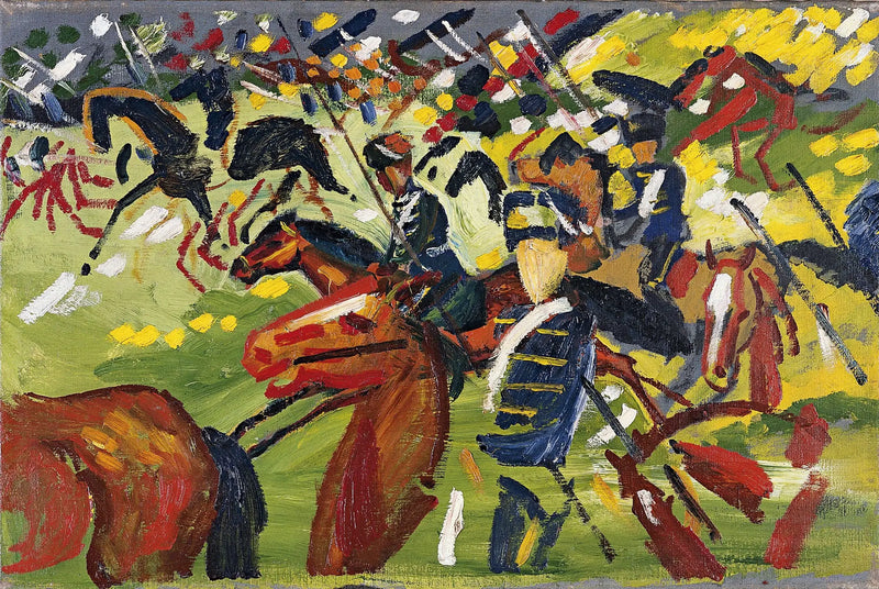 Hussars on Parade - August Macke
