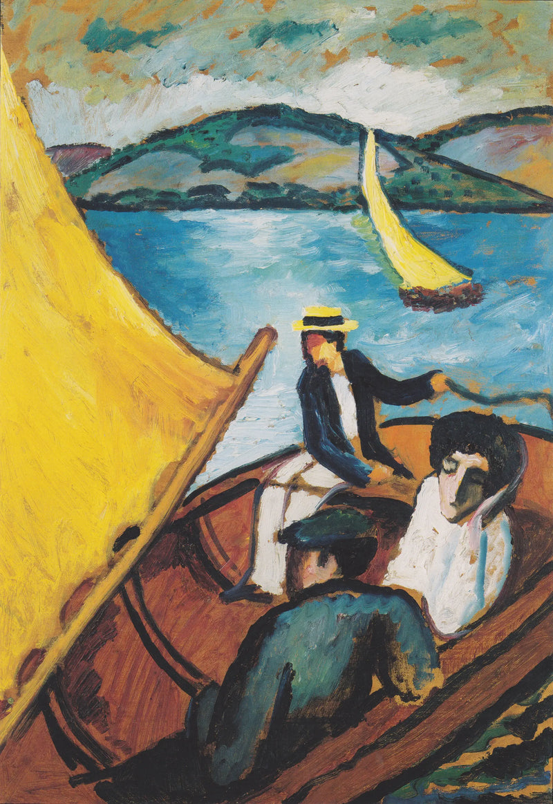 Sailboat on the Tegernsee - August Macke
