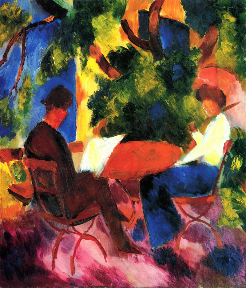 Couple at the Garden Table - August Macke