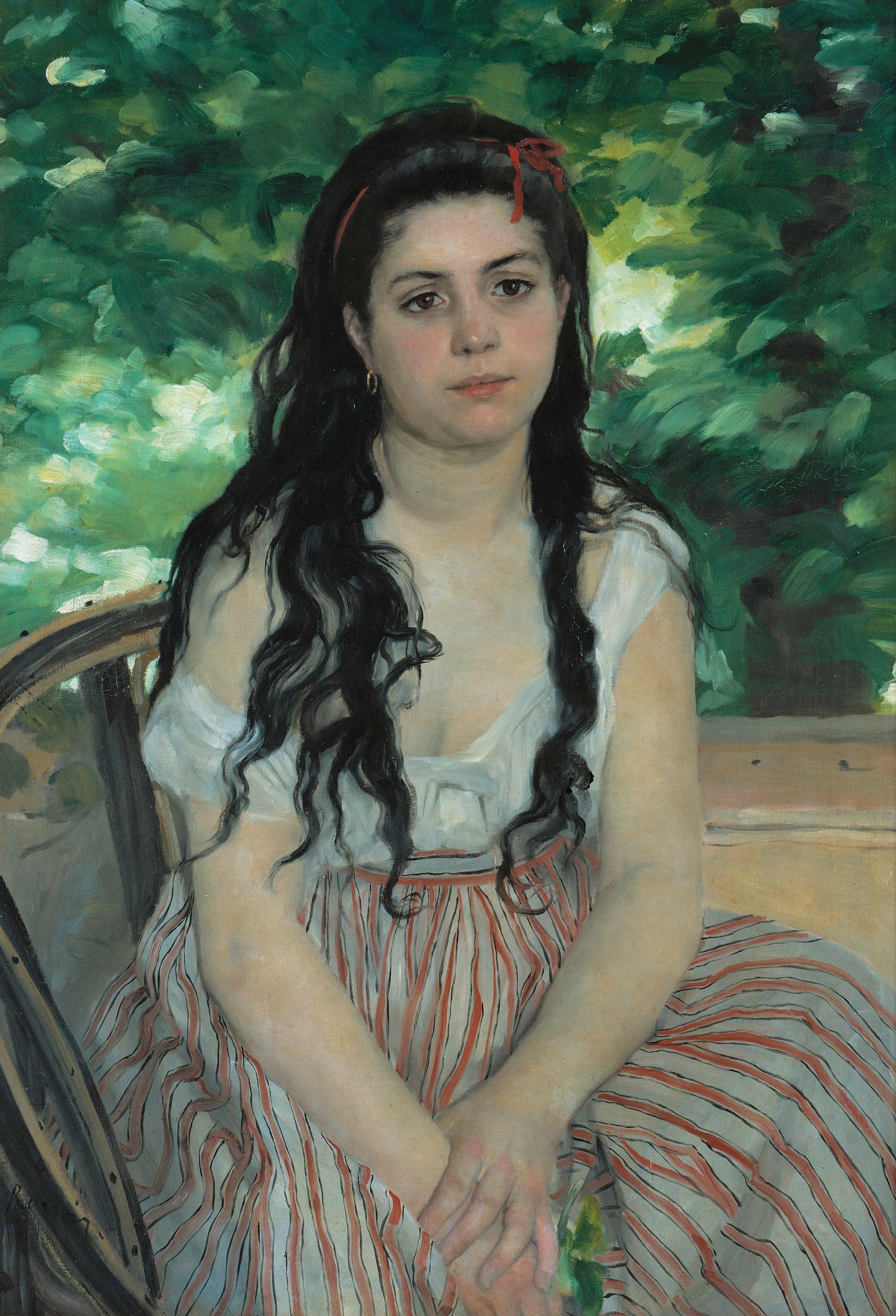 Reproduction du tableau « En été - Pierre-Auguste Renoir » par Alpha Reproduction en peinture à l’huile