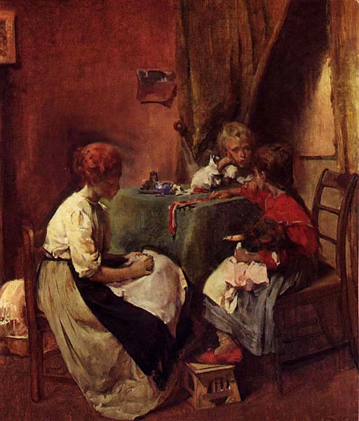 Scène familiale, Aurélia de Sousa, 1911