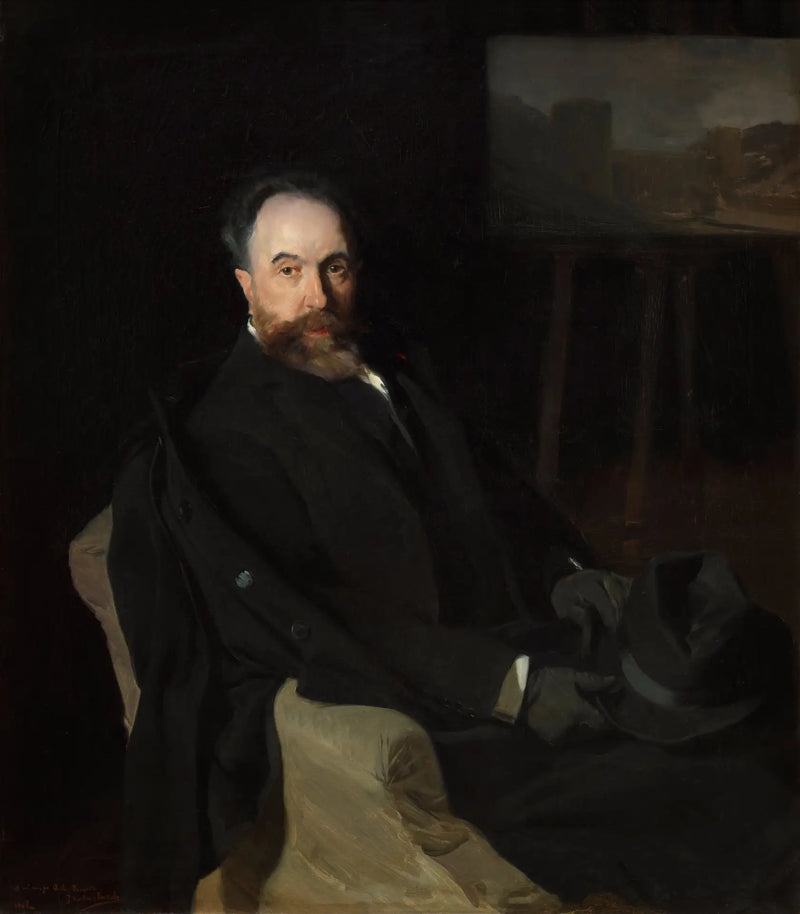 The painter Aureliano de Beruete - Joaquín Sorolla