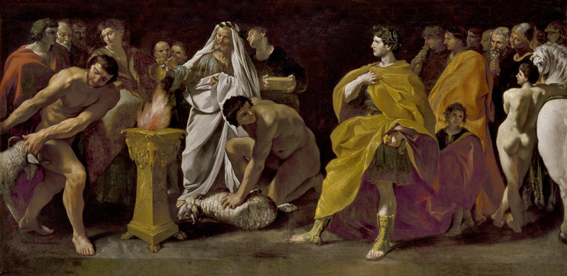 A priest sacrificing for a Roman emperor - Giovanni Lanfranco