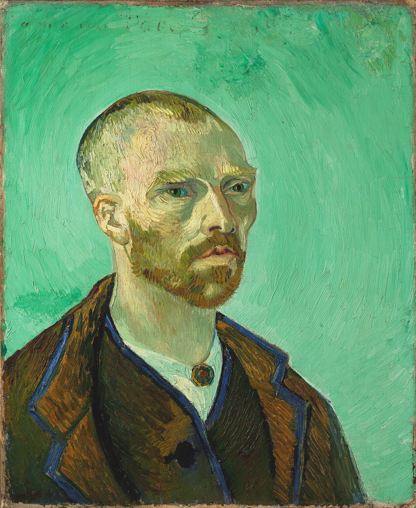 🎨 Self-portrait dedicated to Paul Gauguin – Vincent van Gogh
